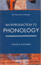 book An Introduction to Phonology (Learning About Language)