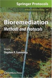 book Bioremediation: Methods and Protocols