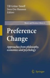 book Preference Change: Approaches from Philosophy, Economics and Psychology