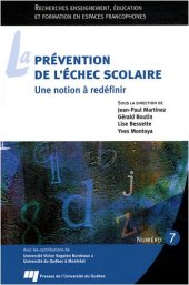 book La prévention de l'échec scolaire : Une notion à redéfinir