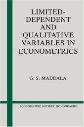 book Limited-Dependent and Qualitative Variables in Econometrics