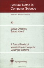 book A Formal Model of Visualization in Computer Graphics Systems