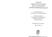 book Paulys Realencyclopädie der classischen Altertumswissenschaft: neue Bearbeitung, Bd.9 1 : Hyaia - Imperator: Bd IX, Hbd IX,1