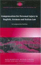 book Compensation for Personal Injury in English, German and Italian Law: A Comparative Outline