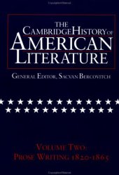 book The Cambridge History of American Literature, Vol. 2: Prose Writing, 1820-1865