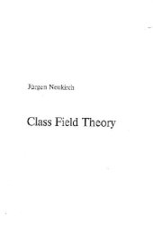 book Class Field Theory