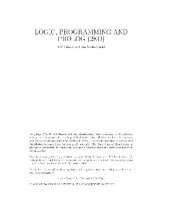 book Logic, Programming and Prolog