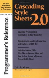 book Cascading style sheets 2.0: programmer's reference