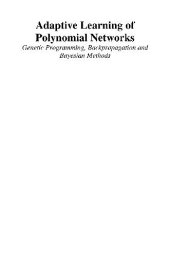 book Adaptive Learning of Polynomial Networks: Genetic Programming, Backpropagation and Bayesian Methods