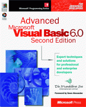 book Advanced Microsoft Visual Basics 6.0