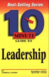 book 10 Minute Guide to Leadership