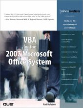 book VBA for the 2007 Microsoft Office System