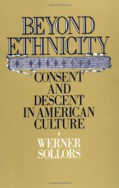 book Beyond Ethnicity: Consent and Descent in American Culture