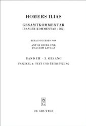 book Homers Ilias Bd. 3 Fasz. 1 (Homers Ilias   Sammlung Wissenschaftlicher Commentare Swc)