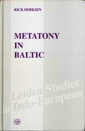 book Metatony In Baltic