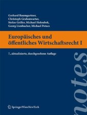 book Europäisches und öffentliches Wirtschaftsrecht I. 7. Auflage