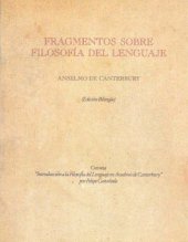 book Fragmentos sobre filosofía del lenguaje  Latin   Spanish