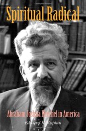 book Spiritual Radical: Abraham Joshua Heschel in America, 1940-1972