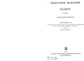 book Tragicorum Graecorum Fragmenta (2nd ed., suppl. by B. Snell)