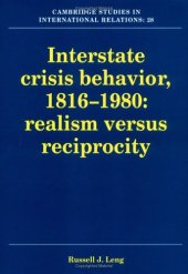 book Interstate Crisis Behavior, 1816-1980