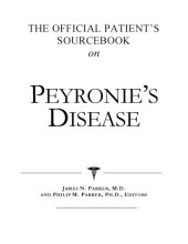 book The Official Patient's Sourcebook on Peyronie's Disease