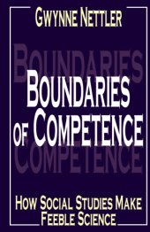 book Boundaries of Competence: How Social Studies Makes Feeble Science