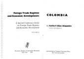 book Colombia: Foreign trade regimes and economic development (Special Conference series on foreign trade regimes and economic development)