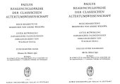 book Paulys Realencyclopädie der classischen Altertumswissenschaft: neue Bearbeitung, Bd.15 2 : Met - Molaris lapis: Bd XV, Hbd XV,2