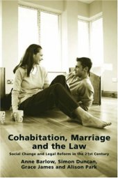 book Cohabitation, Marriage and the Law: Social Change and Legal Reform in the 21st Century