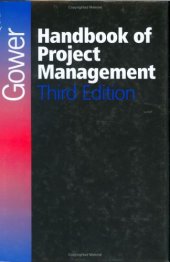 book Gower Handbook of Project Management, 3rd Edition