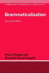 book Grammaticalization (Cambridge Textbooks in Linguistics)