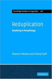 book Reduplication: Doubling in Morphology