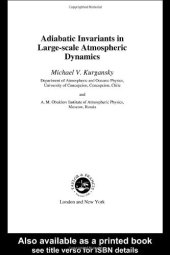 book Adiabatic Invariant in Large-Scale Atmospheric Dynamics