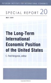 book The Long-Term International Economic Position of the United States (Peterson Institute for International Economics: Special Report)