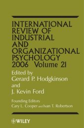 book International Review of Industrial and Organizational Psychology, 2006 (International Review of Industrial and Organizational Psychology)