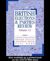 book British Elections and Parties Review (British Elections and Parties)