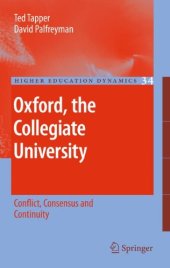 book Oxford, the Collegiate University: Conflict, Consensus and Continuity