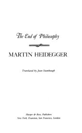 book The End of Philosophy