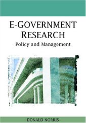 book E-government Research: Policy and Management