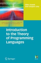 book Introduction to the Theory of Programming Languages