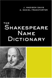 book The Shakespeare Name Dictionary