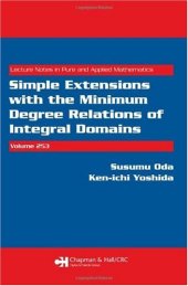 book Simple Extensions with the Minimum Degree Relations of Integral Domains