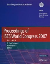 book Proceedings of ISES World Congress 2007 (Vol.1-Vol.5): Solar Energy and Human Settlement (v. 1-5)