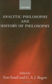 book Analytic Philosophy and History of Philosophy (Mind Association Occasional)