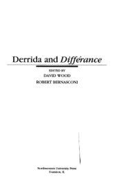 book Derrida and Differance