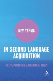 book Key Terms in Second Language Acquisition