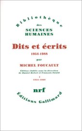 book Dits et écrits: 1954-1988, tome I (1954-1969)