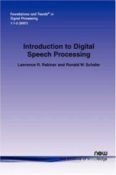 book Introduction to Digital Speech Processing (Foundations and Trends in Signal Processing)