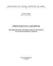 book Providentia deorum. Recherches sur certains aspects religieux du pouvoir impérial romain