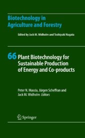 book Plant Biotechnology for Sustainable Production of Energy and Co-products